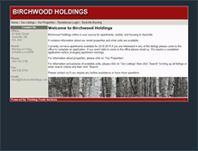 Tablet Screenshot of birchwoodholdings.com